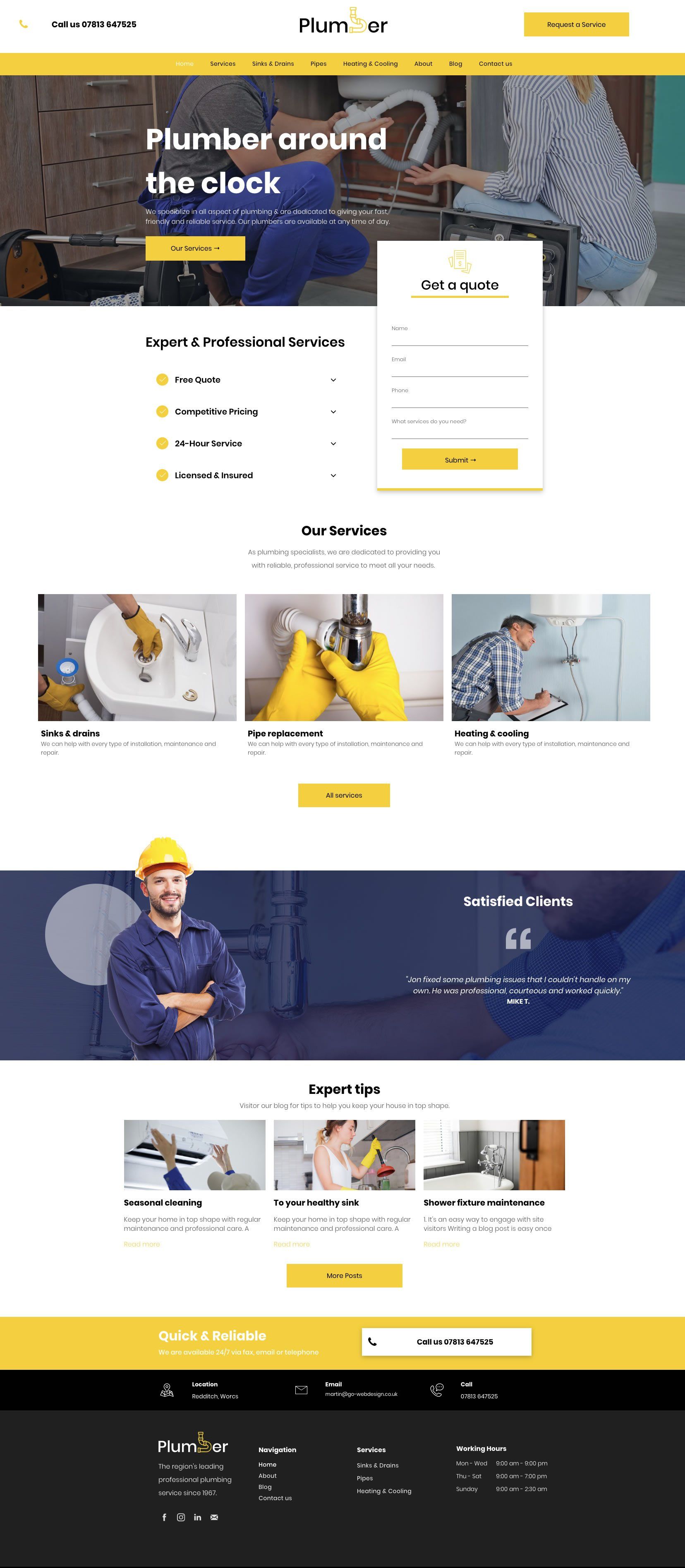 DP Diving Homepage