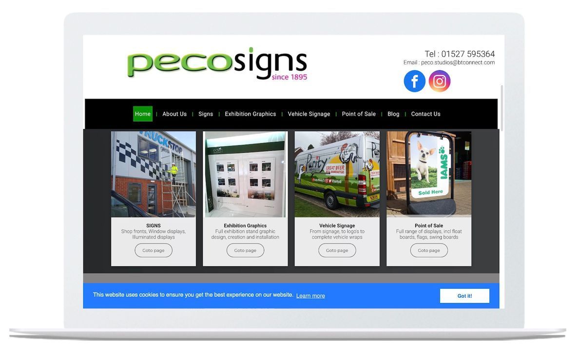 Peco Signs Homepage