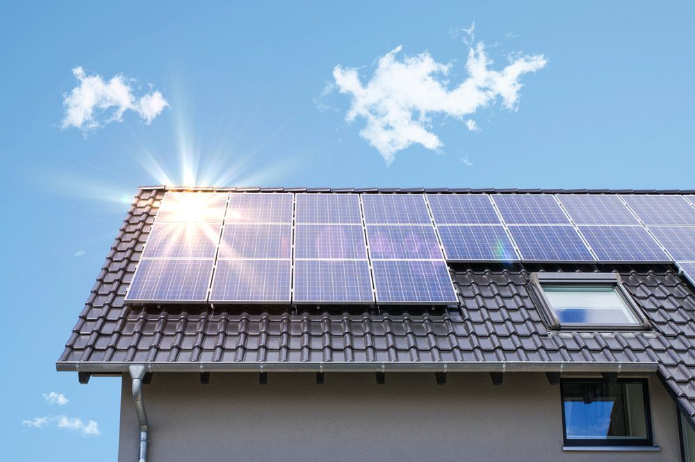 Photovoltaic Solar Panels On The Roof — 7E Integrated Services In Maitland NSW
