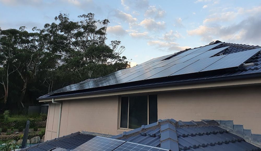 Solar Panels on A Residential Roof