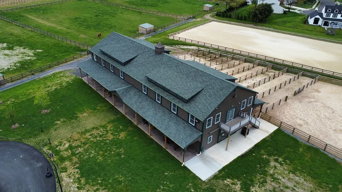 aerial+view+of+rear+entrance+and+patio+after+paving+for+the+new+tasting+room+at+saddlehill+winery