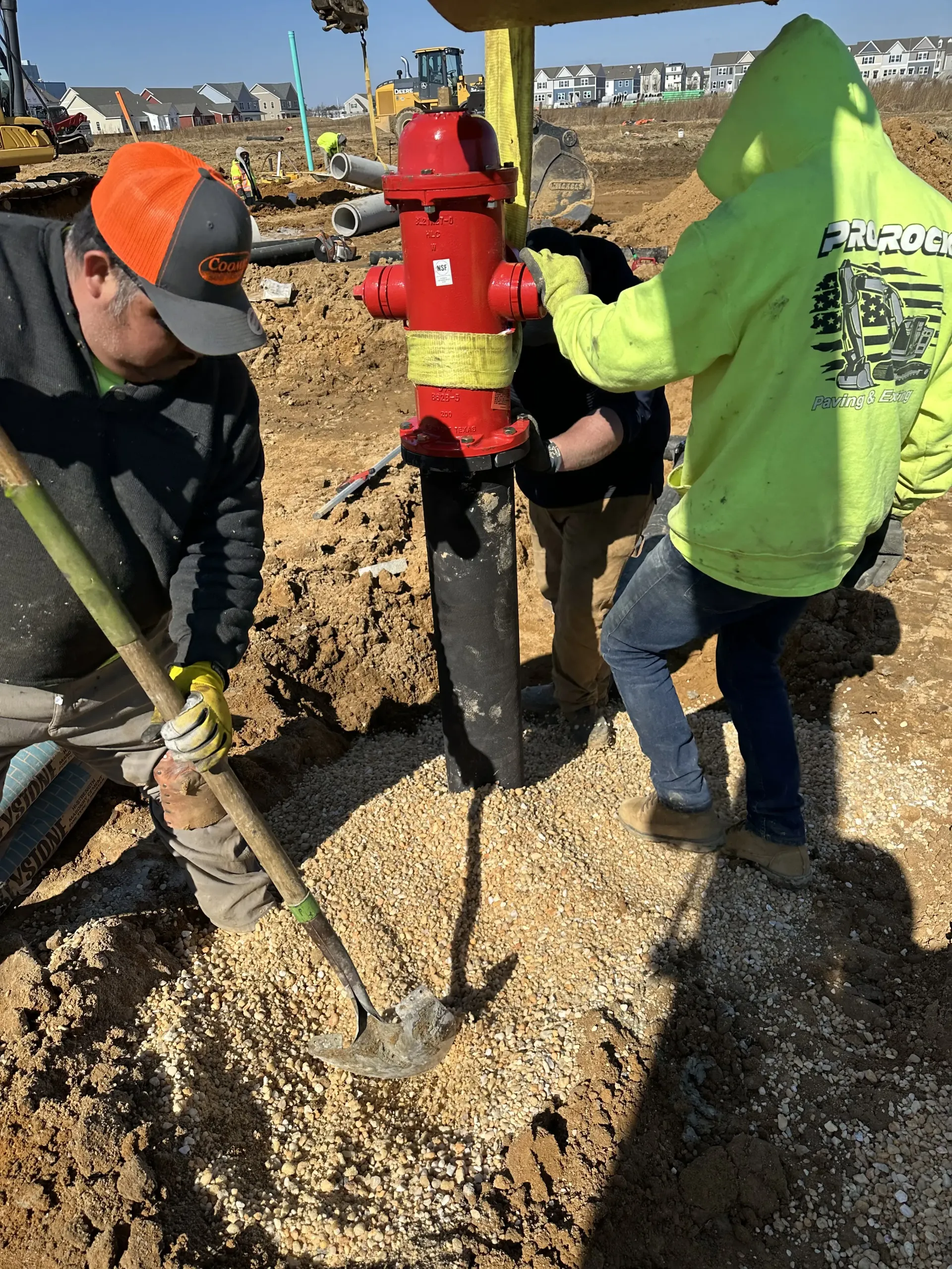 fire+hydrant+installation+at+Eden+Hill+Farm+Housing+Development