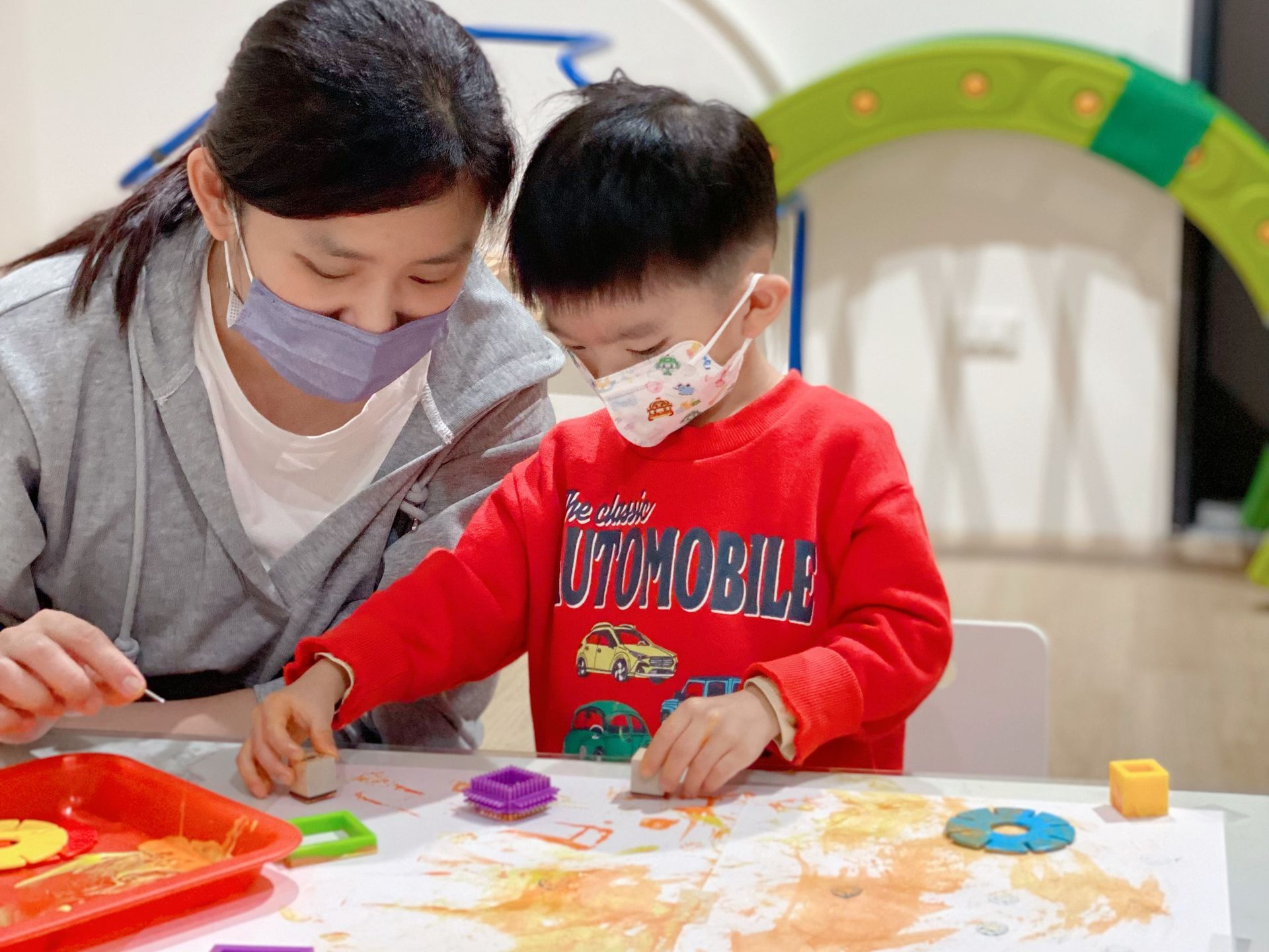 台南親子空間｜親子課程｜快樂故事島｜大腦感統遊戲