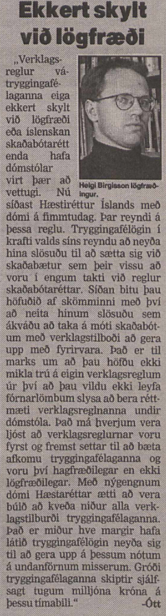 Ekkert skýlt við lögfræði