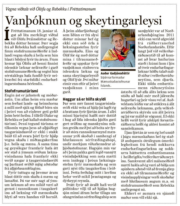 Vanþóknun og skeytingarleysi