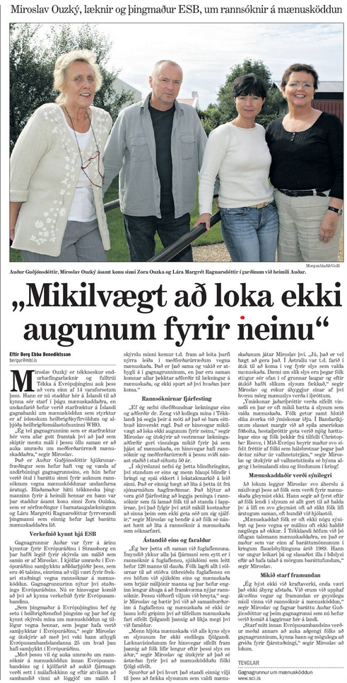 Mikilvægt að loka ekki augunum fyrir neinu