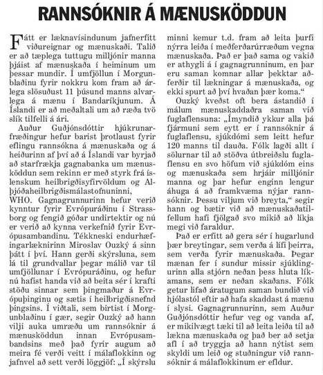Rannsóknir á mænuskaðanum