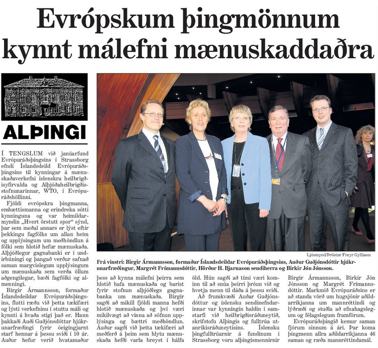 Evrópskum þingmönnum kynnt málefni mænuskaddaðra