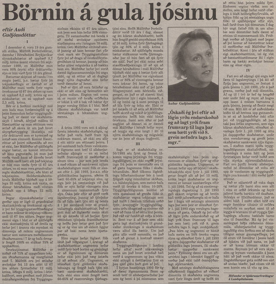Börnin á gula ljósinu