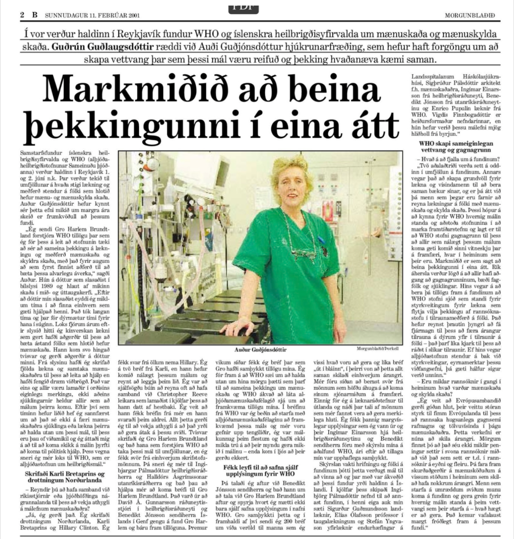 Markmiðið að beina þekkingunni í eina átt