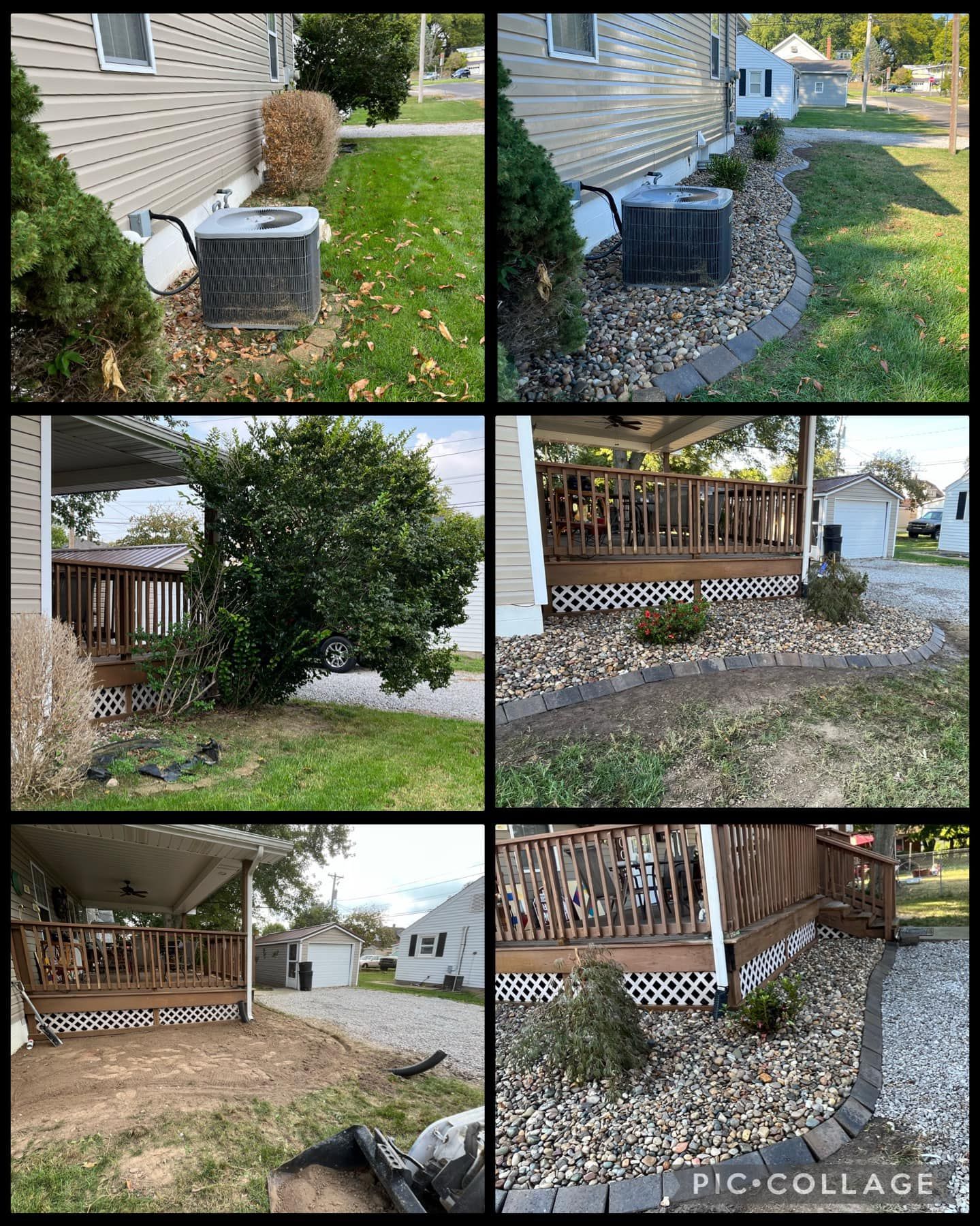 before and after landscaping
