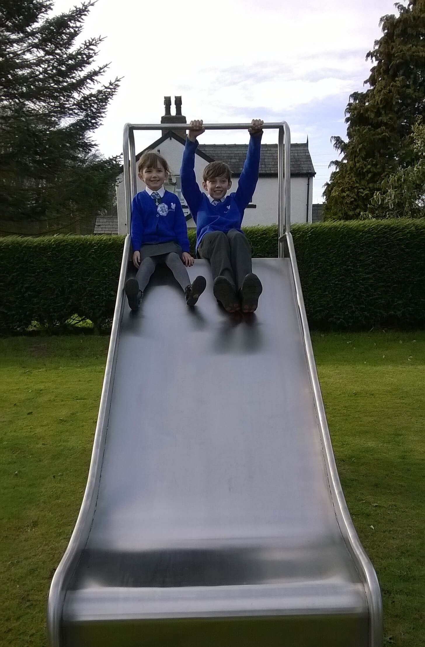 Large Width Playground Slide