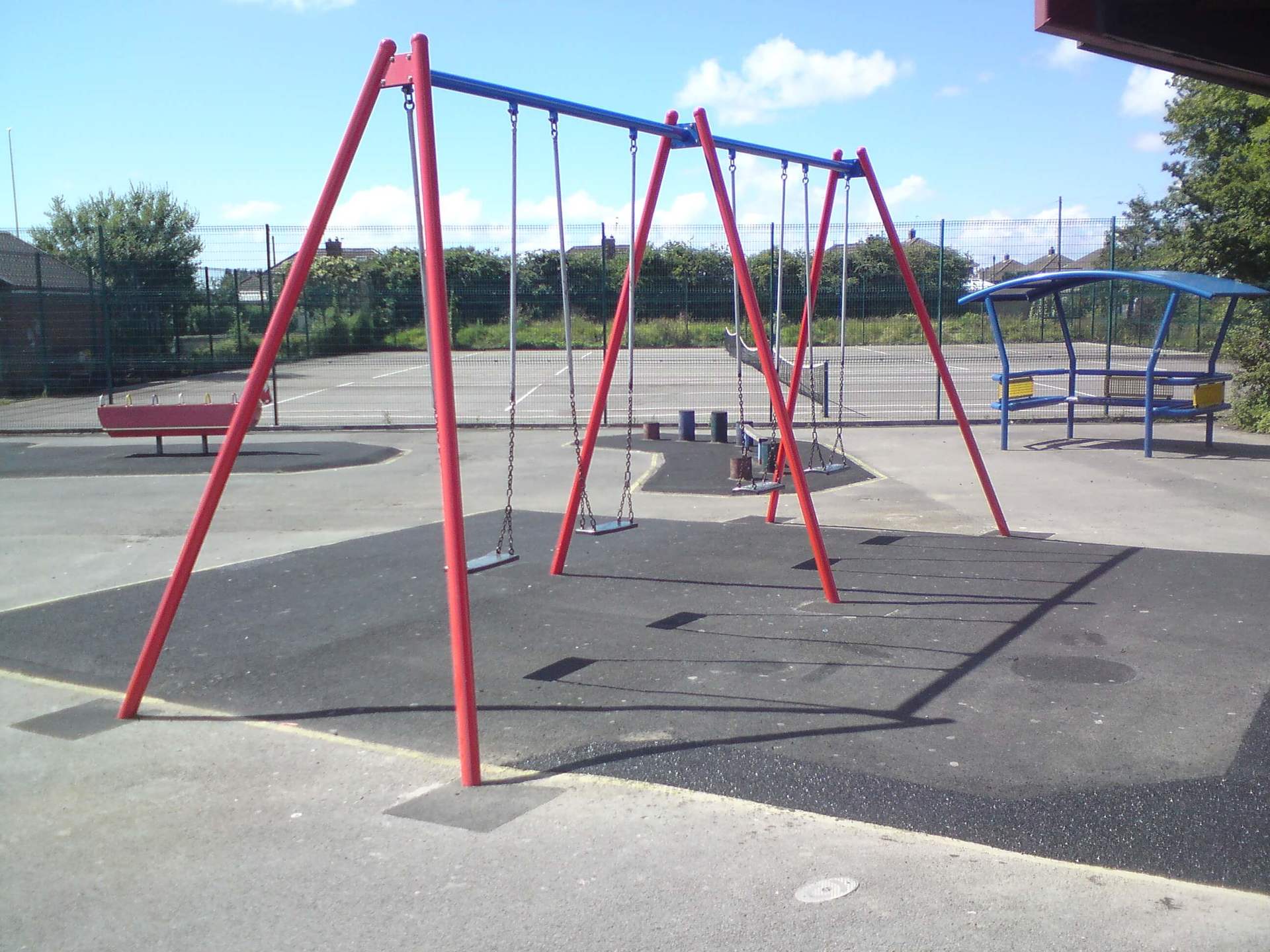Side Profile of Playground Swing