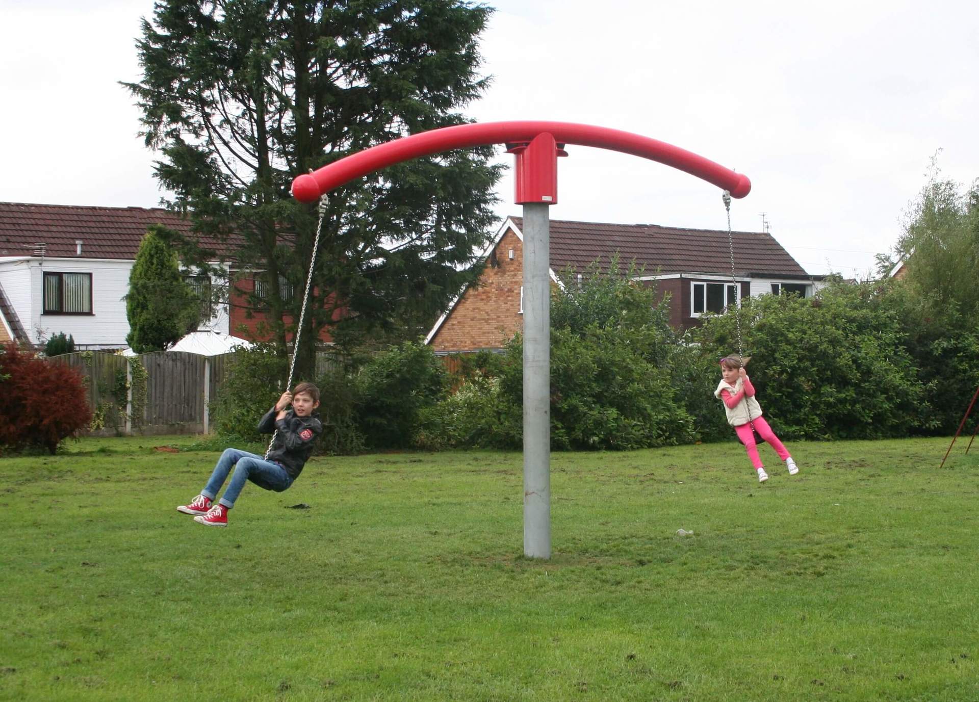 Playground Swing on Grass