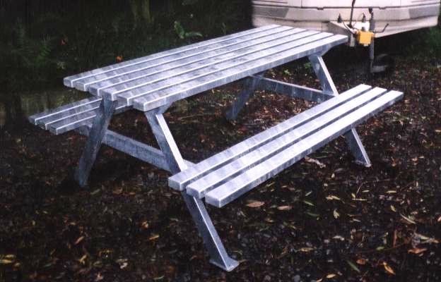 Galvanised Picnic Table