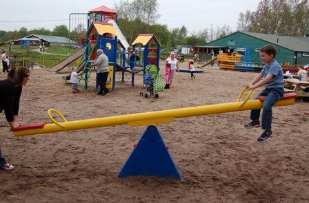 Playground Seesaw on Wood Chips