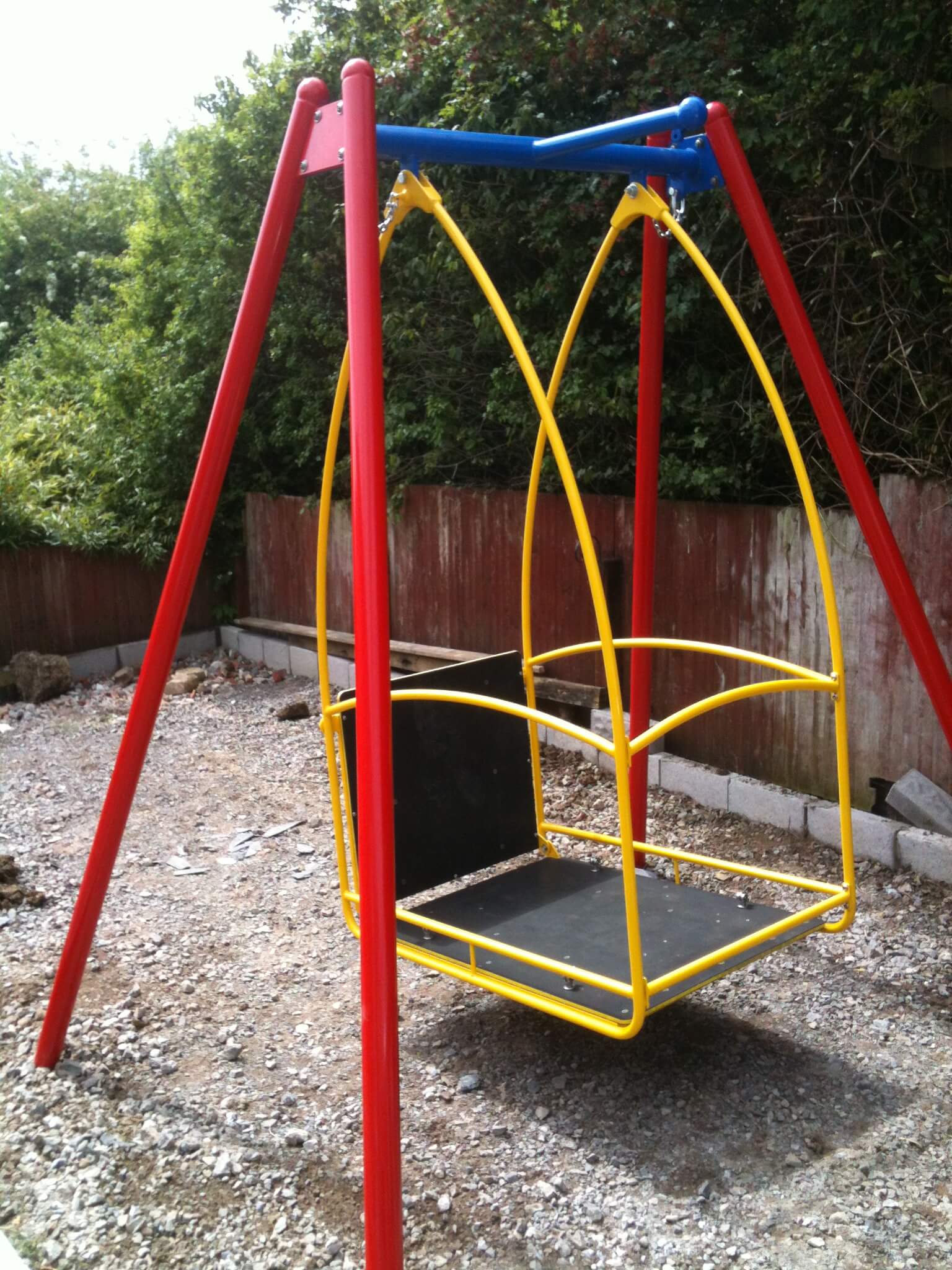 Playground Swing with Safety Railings