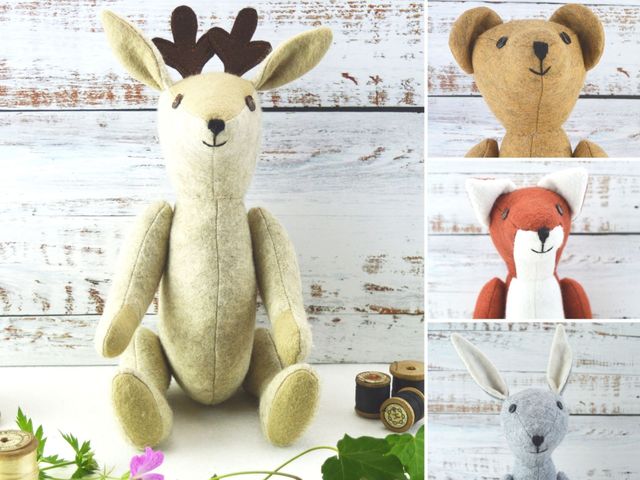 Felt soft toys deals