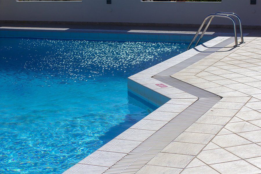 newly installed outdoor pool