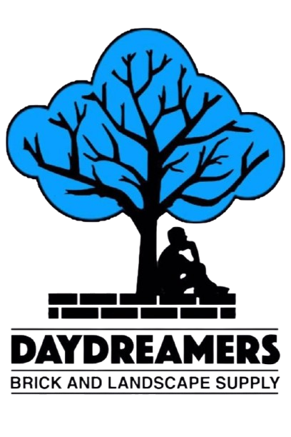 A logo for daydreamers brick and landscape supply