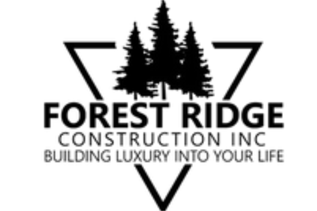 A logo for forest ridge construction inc building luxury into your life