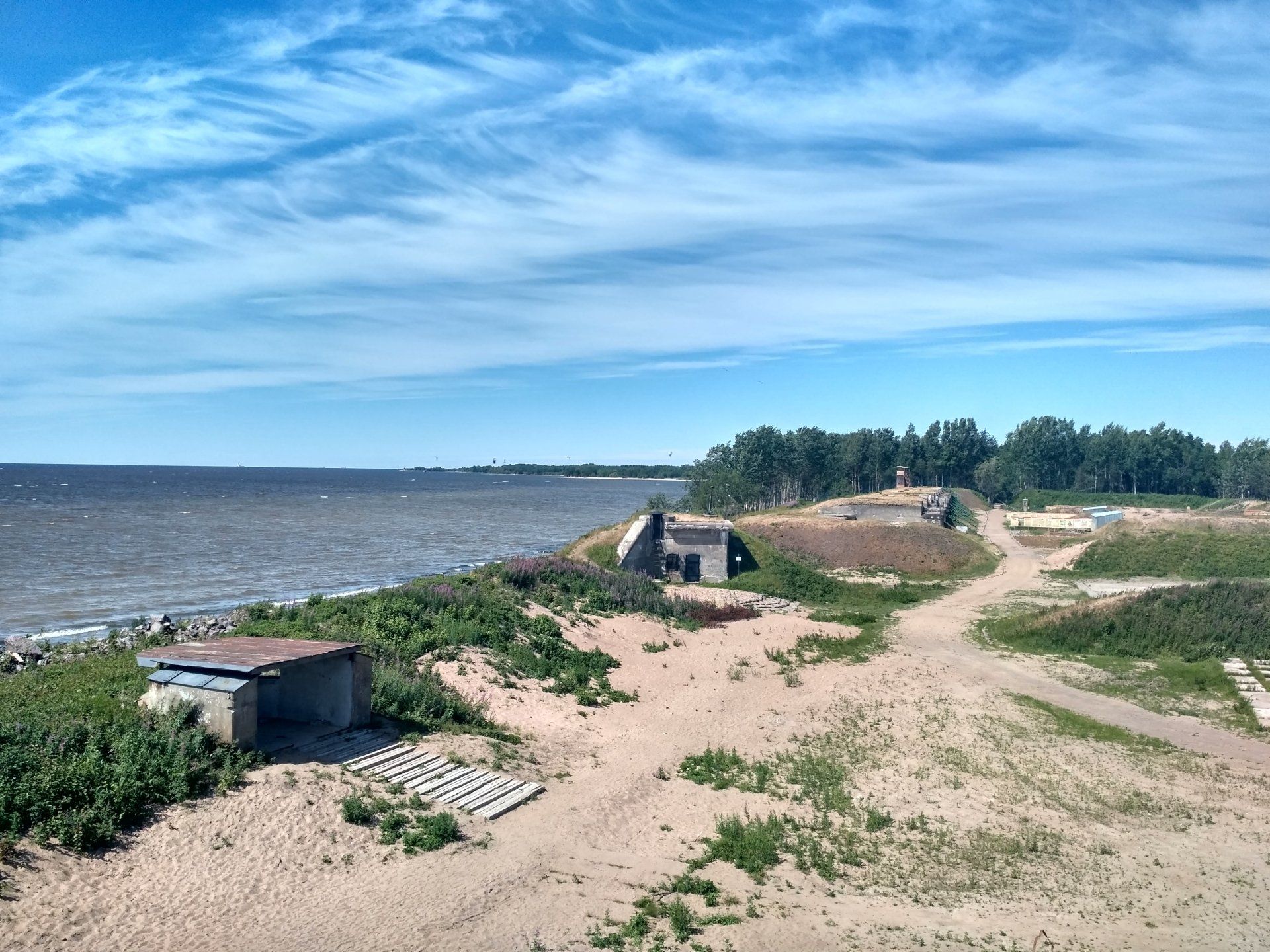 Береговые батареи в парке Патриот