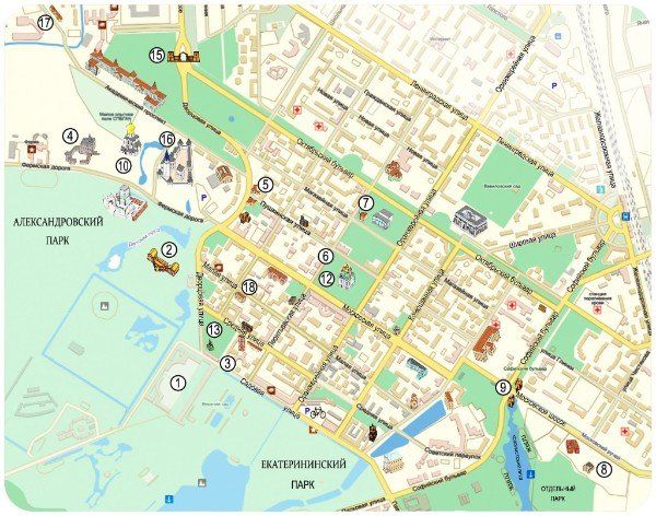 Фото Карта Пушкина