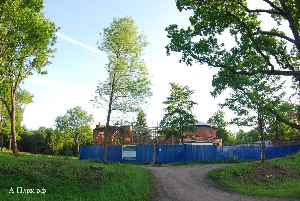 Работы по консервации Баболовского дворца