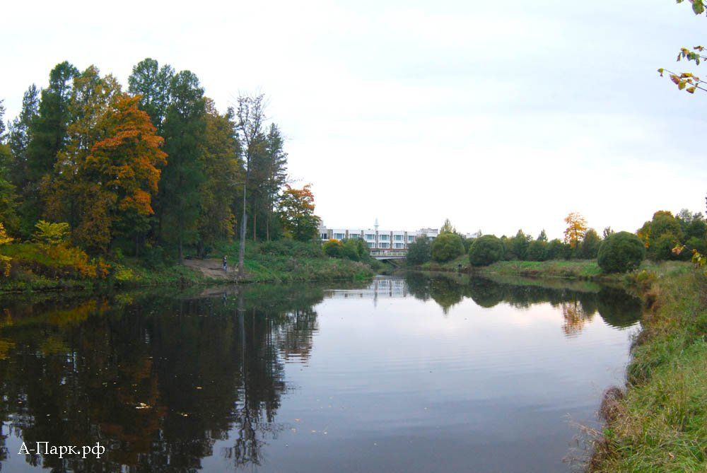 Вид на отель Потёмкин в Баболовском парке