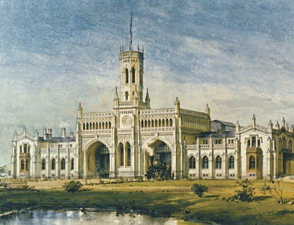 Вокзал станции Новый Петергоф 1854-1857 гг.
