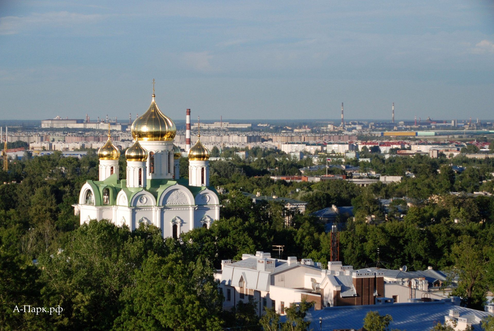 Вид с Певческой башни на Пушкин