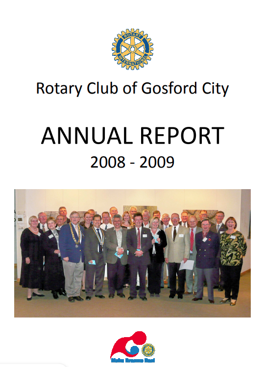 An annual report for the rotary club of gosford city