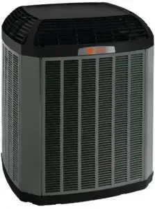 A white AprilAire whole-home humidifier unit, viewed at a slight angle against a plain background.