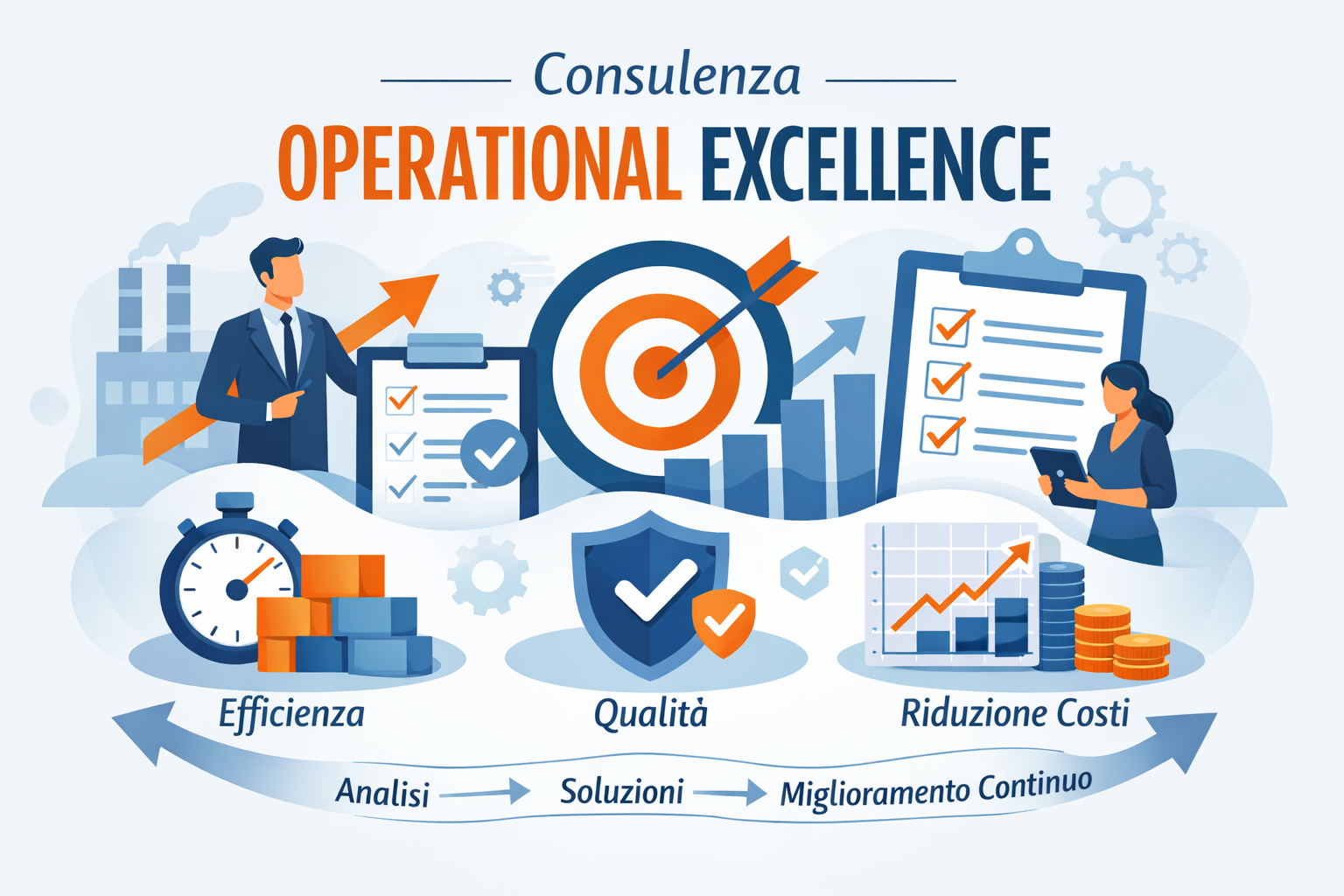 Consulenza Operational Excellence per migliorare efficienza operativa e processi aziendali