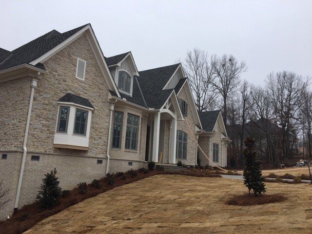 Landscaper — Front View of House Landscape in Oxford, MS