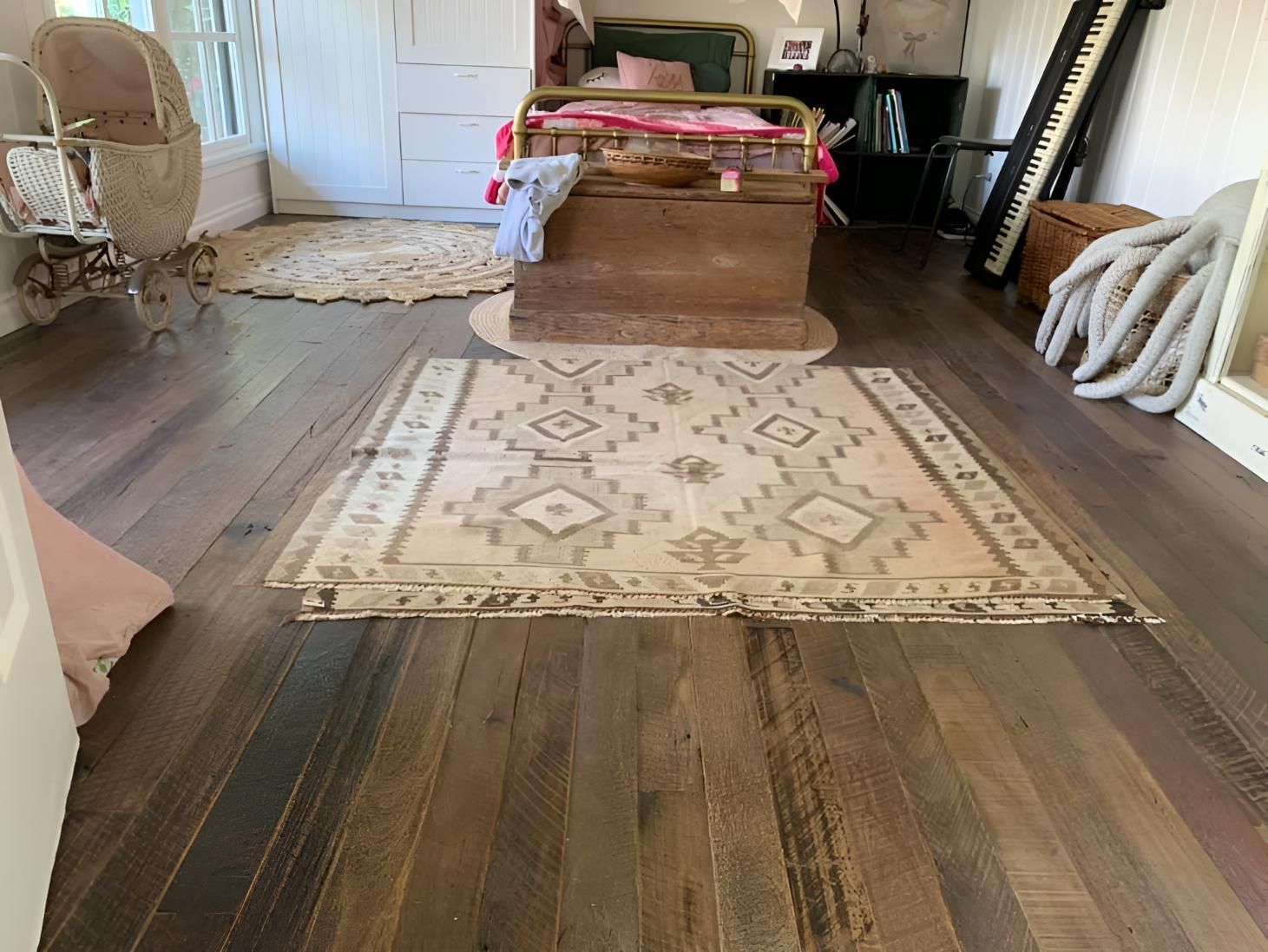 There Is A Rug On The Floor In The Middle Of The Room — Coolangatta Floor Sanding In Gerringong, NSW