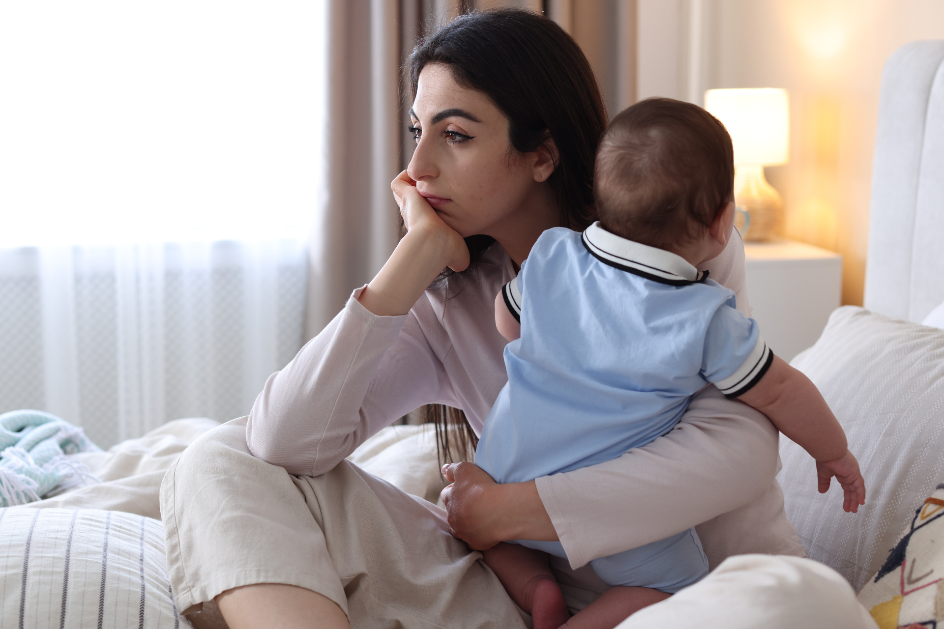 First-time mom feeling overwhelmed