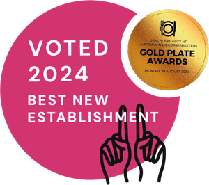 A badge that says voted 2024 best new establishment