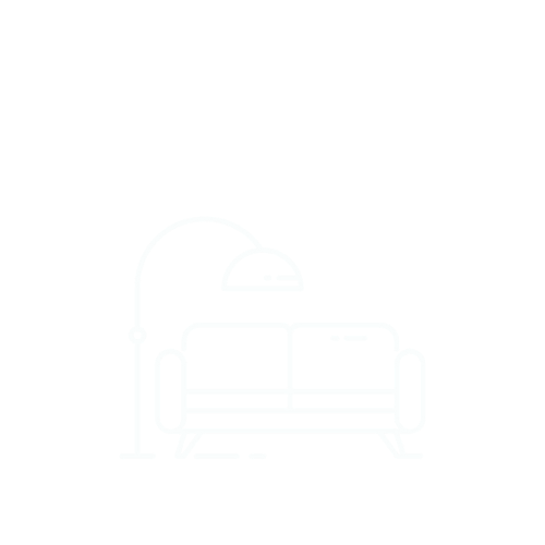 A drawing of a couch on a white background.