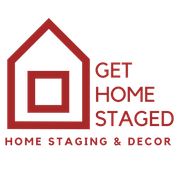 The logo for get home staged home staging and decor.