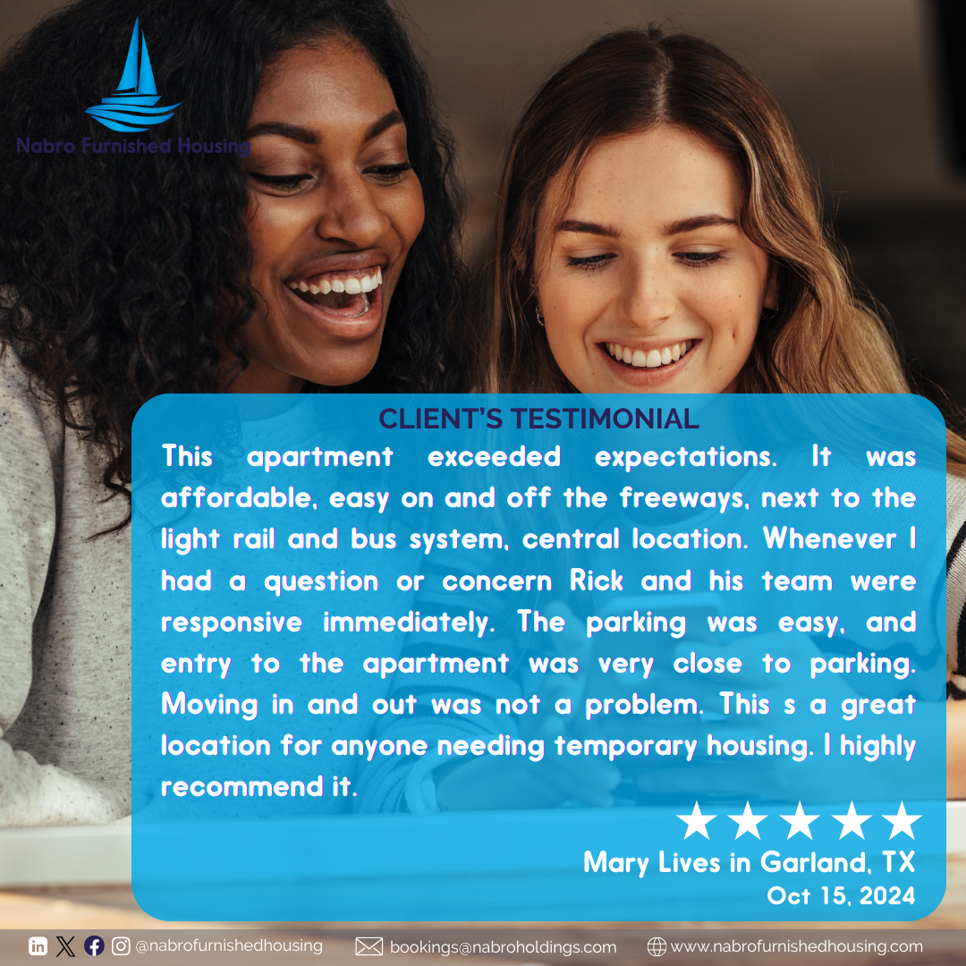 A testimonial from mary who lives in garland texas