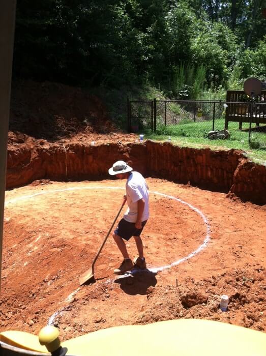 Pumping Septic Tanks — Man with Shovel in Pauline, SC