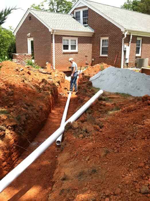 Pumping Septic Tanks — Under Ground Water Pipe in Pauline, SC