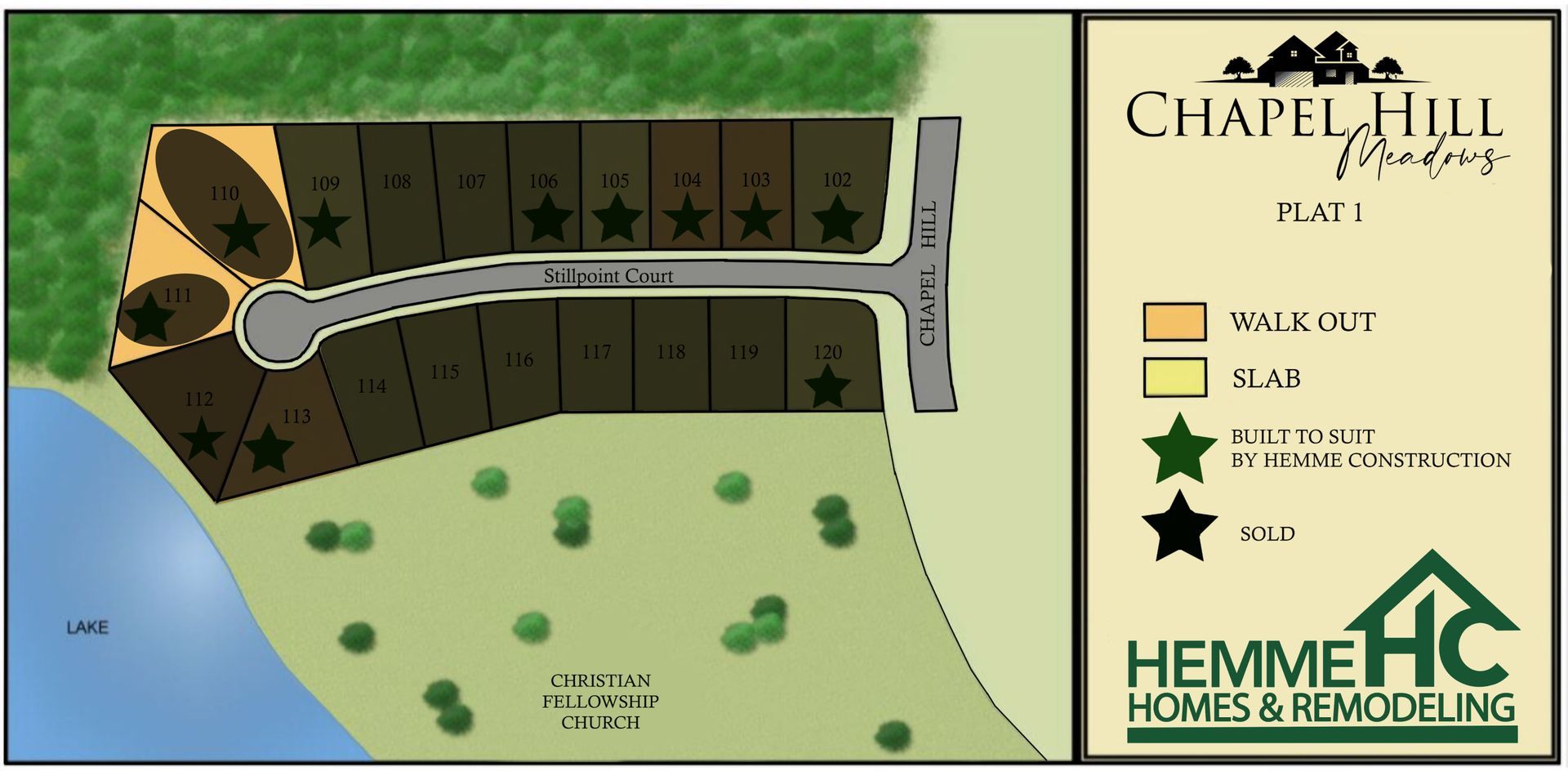 Chapel Hill Meadows Map