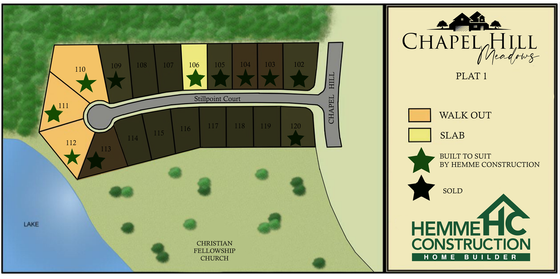 Chapel Hill Meadows Map