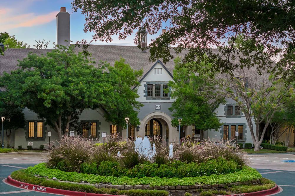 Apartment community exterior at Marquis at Waterview in Richardson, TX.