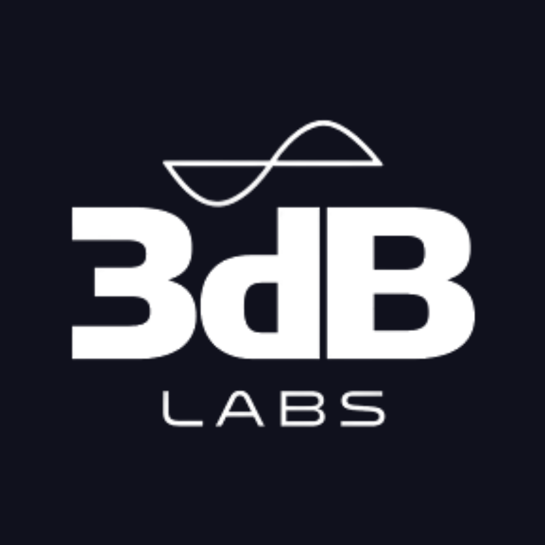 3db labs logo on a dark blue background