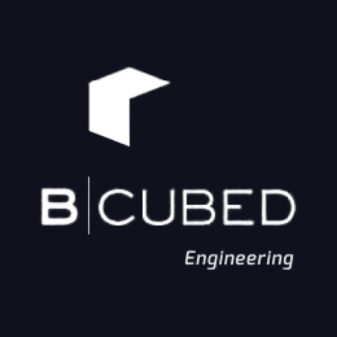 a logo for a company called b cubed engineering