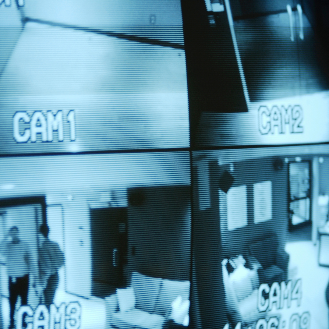 a black and white photo with cam1 cam2 cam3 and cam4