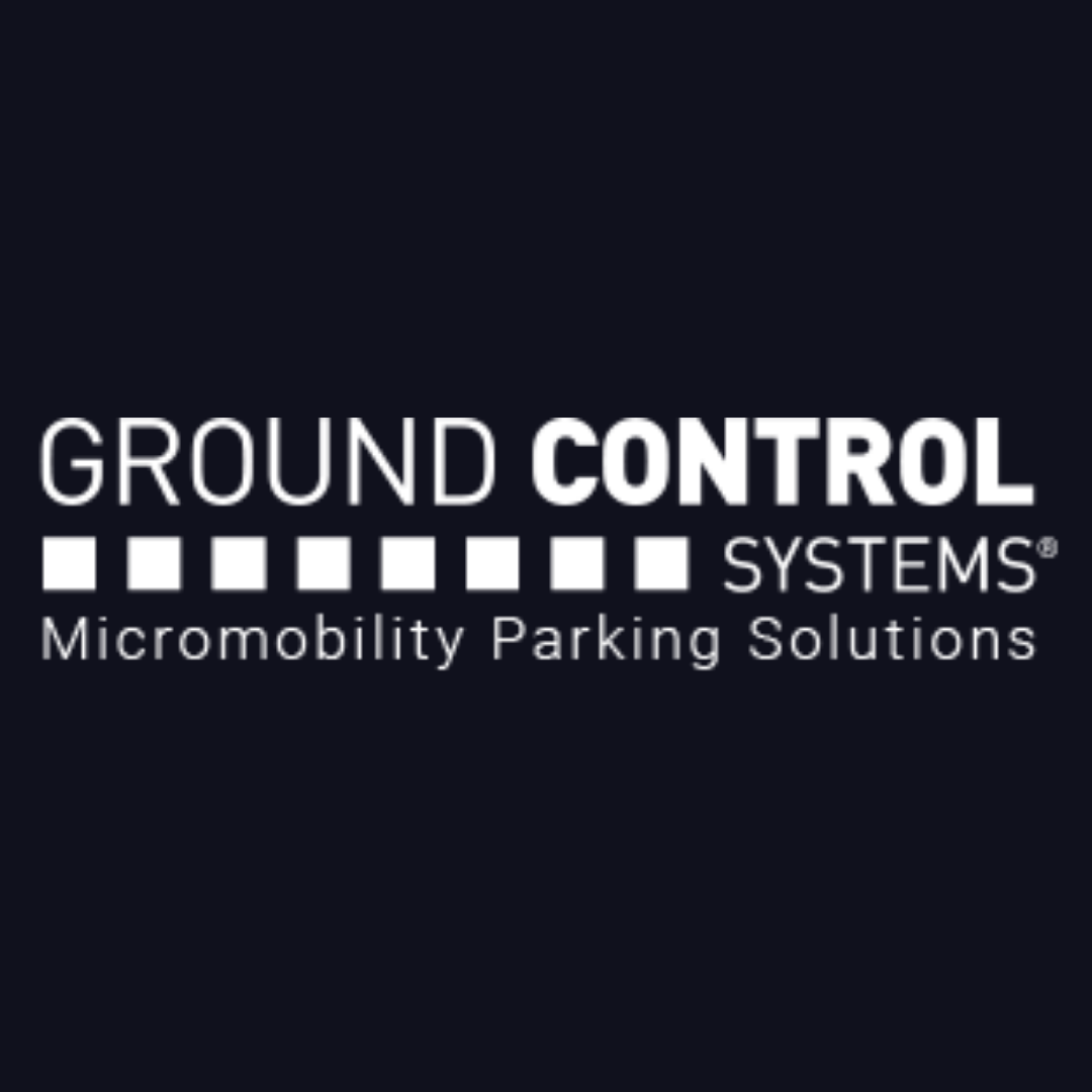 the logo for ground control systems micromobility parking solutions